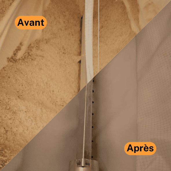Nettoyage de silo à pellets par Gard'Bois